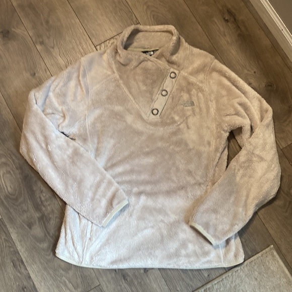 The North Face Mossbud Snap-Neck Fleece Pullover Size Medium - Picture 2 of 5